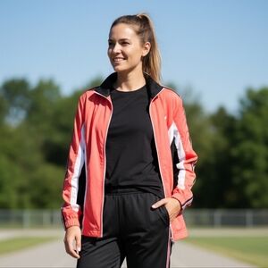 Vint Set Navy & Rose🌹 SB Track Suit Set Excellent Cond. Size PL